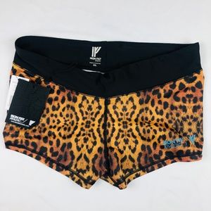 Iron Fist Athletic Leopard Print Shorts - XXL